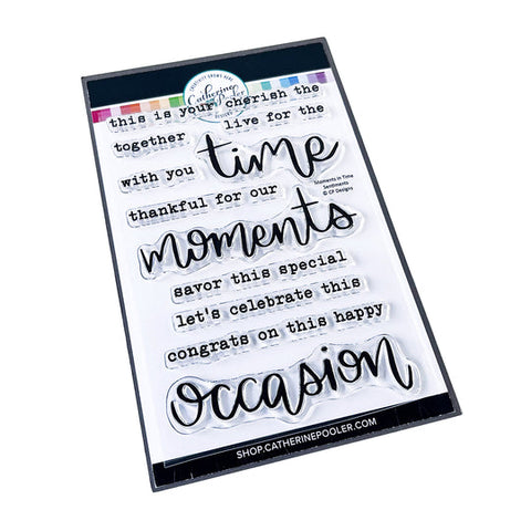 Moments in Time Sentiments Stamp Set