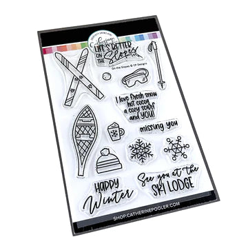 On The Slopes Stamp Set - RETIRING