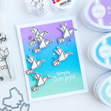 Origami Cheers Sentiments Stamp Set