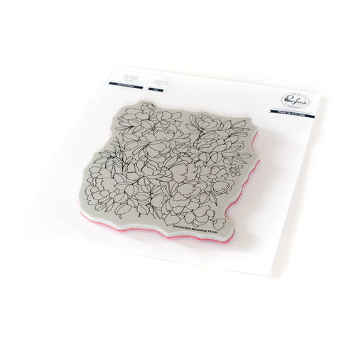 Blushing Floral Cling Stamp - RETIRING