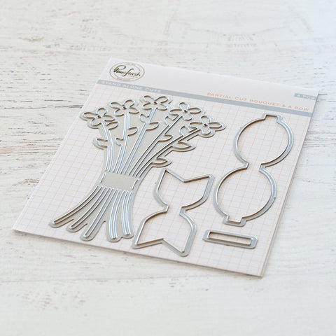 Partial Cut Bouquet and Bow Die Set - RETIRING