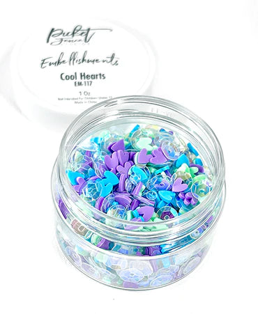 Embellishments - Cool Hearts