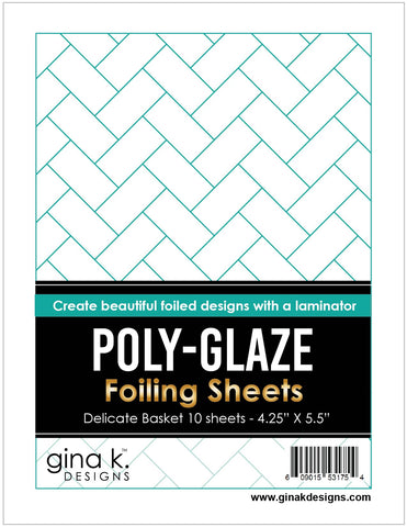 Poly-Glaze Foiling Sheets - Delicate Basket