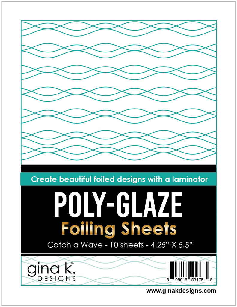Poly-Glaze Foiling Sheets - Catch a Wave