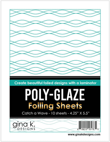Poly-Glaze Foiling Sheets - Catch a Wave