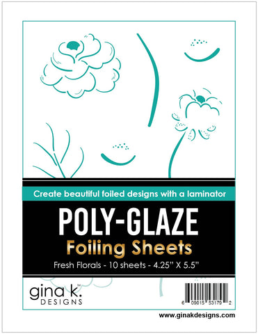 Feuilles d'aluminium Poly-Glaze - Fleurs fraîches