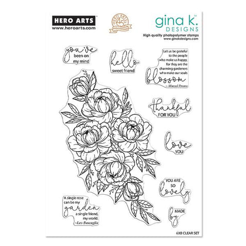Friendship Blooms Hero Arts with Gina K