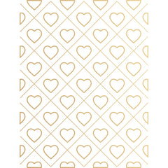 Criss Cross Heart Hot Foil Plate