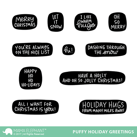 PUFFY HOLIDAY GREETINGS