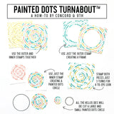 Painted Dots Turnabout Stamp