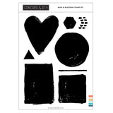 Painted Shapes Stamp Set