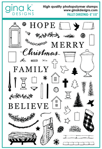 Pallet Christmas Stamp Set Stamp Set