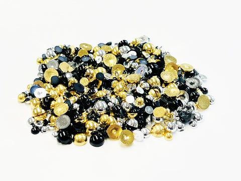 Pearl Mix  - Black, Gold and Silver