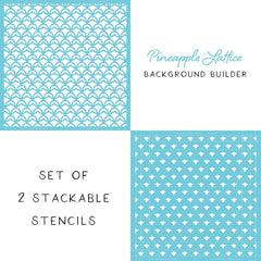 Pineapple Lattice Stencils Set of 2 - RETIRING