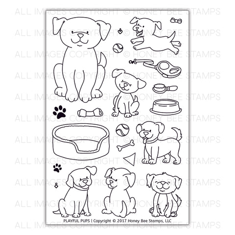 Playful Pups Stamp Set 