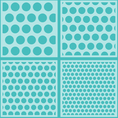 Polka Dot Background Stencils set of 4