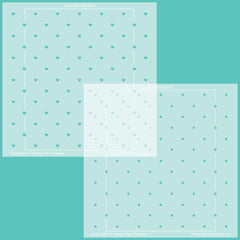 Quilted Hearts & Dots Set of 2 Stencils