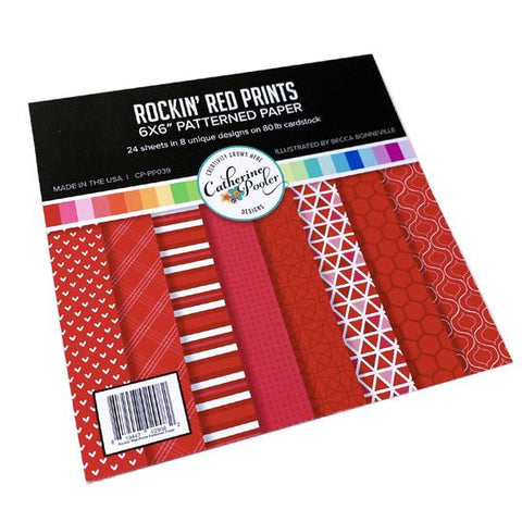 Papier à motifs Rockin' Red Prints