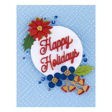 Classic Happy Holidays Etched Dies from Gnome for Christmas Collection