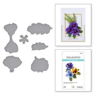 Matrices gravées Pansy de la collection Painter's Garden par Susan Tierney-Cockburn