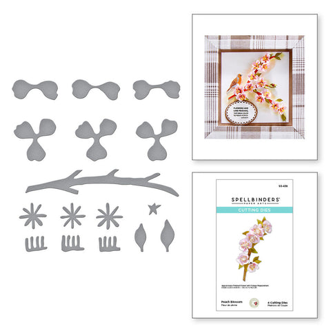 Peach Blossom Etched Dies from the Garden Favorites Collection by Susan Tierney-Cockburn
