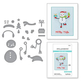 Dancin' Snowman Etched Dies from the Tinsel Time Collection