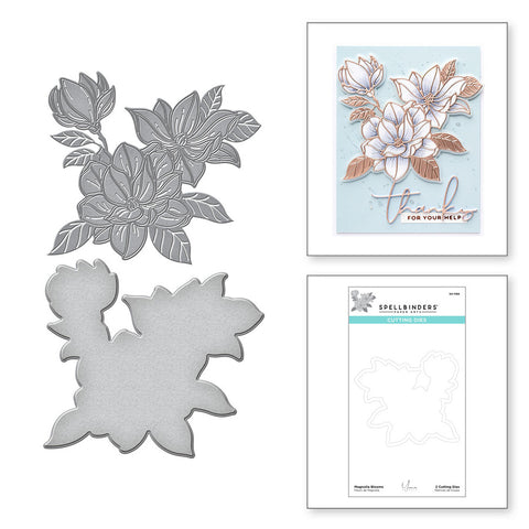 Magnolia Blooms Etched Dies from the Yana’s Blooms Collection by Yana Smakula