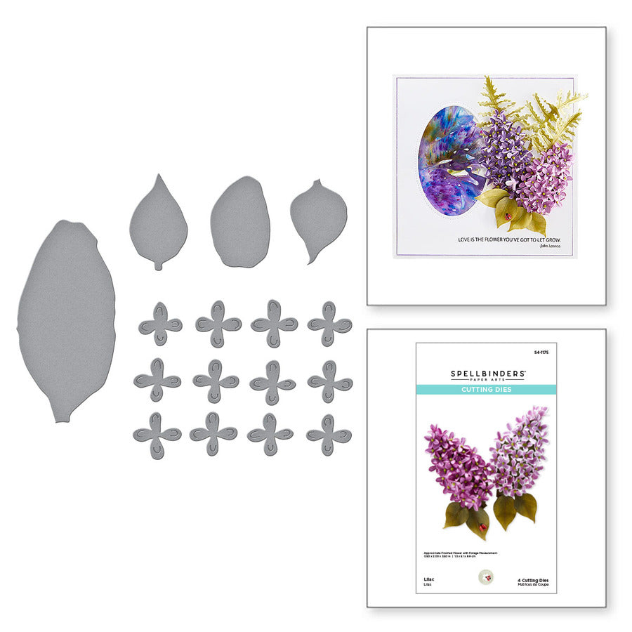 Matrices gravées lilas de la collection Garden Favorites de Susan Tierney-Cockburn