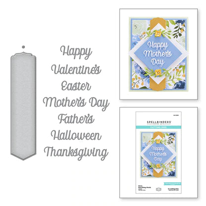 Merry Everything Words Etched Dies from The Right Words Collection by Becca Feeken