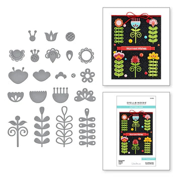 Matrices gravées Jardin enchanté de la collection Contes d'hiver de Zsoka Marko