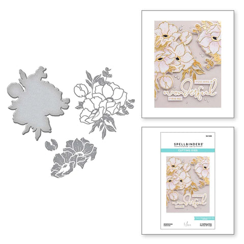 Anemones Etched Dies from Anemone Blooms Collection by Yana Smakula