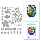 Four Petal Thank You Floral Etched Dies from the Four Petal Collection