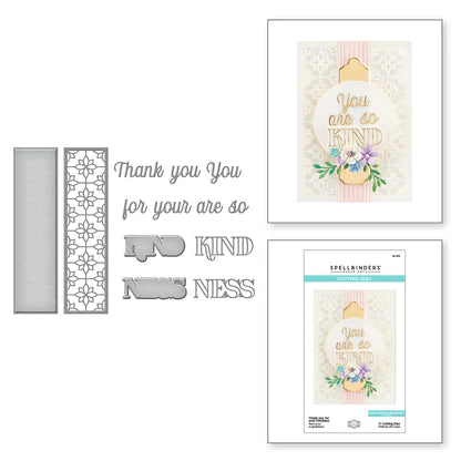 Thank you for your Kindness Etched Dies from The Right Words Collection by Becca Feeken