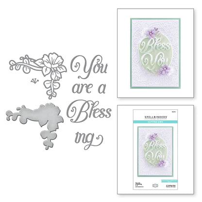 You are a Blessing Etched Dies from The Right Words Collection by Becca Feeken