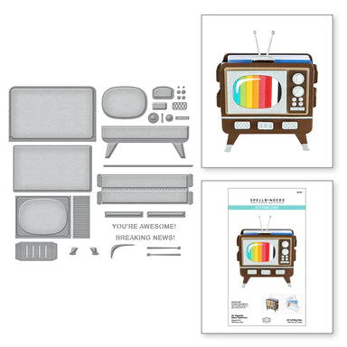 Matrices gravées de télévision rétro vignette 3D de la collection vignette 3D par Becca Feeken