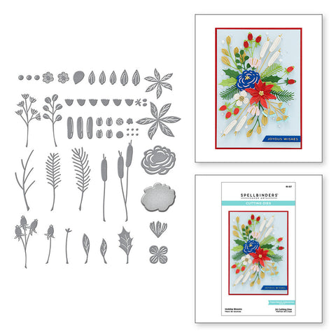 Matrices gravées Holiday Blooms de la collection Celebrate the Season