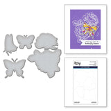 Butterfly Kisses Etched Dies for Coordinating Stamps Set by Simon Hurley