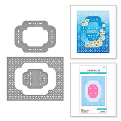 Scrolled Punch & Pierce Plate Etched Die from the Four Petal Collection