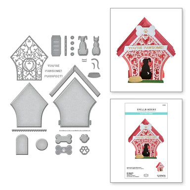 3D Vignette Pet House Etched Dies from 3D Vignette Collection by Becca Feeken