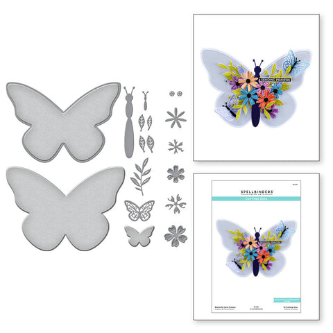 Matrices gravées de créateur de cartes papillon de la collection papillons de Bibi par Bibi Cameron