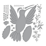 Matrices gravées du créateur de cartes Hummingbird de la collection Bibi's Hummingbirds