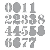 Matrices gravées avec numéros cousus de la collection Stitched Numbers &amp; More