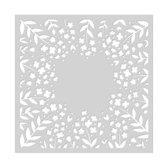 Flower Circle Stencil 6x6