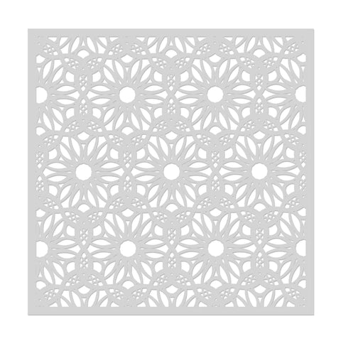 Lacy Floral Stencil 6x6