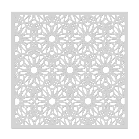 Lacy Floral Stencil 6x6