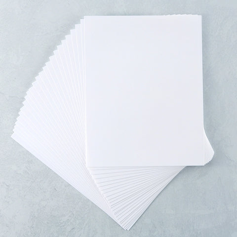 Papier cartonné blanc 8 1/2" x 11 - paquet de 25