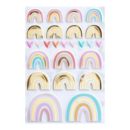 Puffy Rainbow Stickers from the Birthday Celebrations Collection