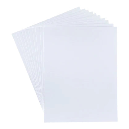 Papier cartonné blanc brossé – Papier cartonné 8,5 x 11" de la collection Sealed By Spellbinders
