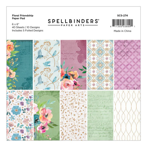 Floral Friendship 6" x 6" Paper Pad from the Floral Friendship Collection