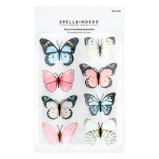 Dimensional Butterfly Stickers from the Floral Friendship Collection